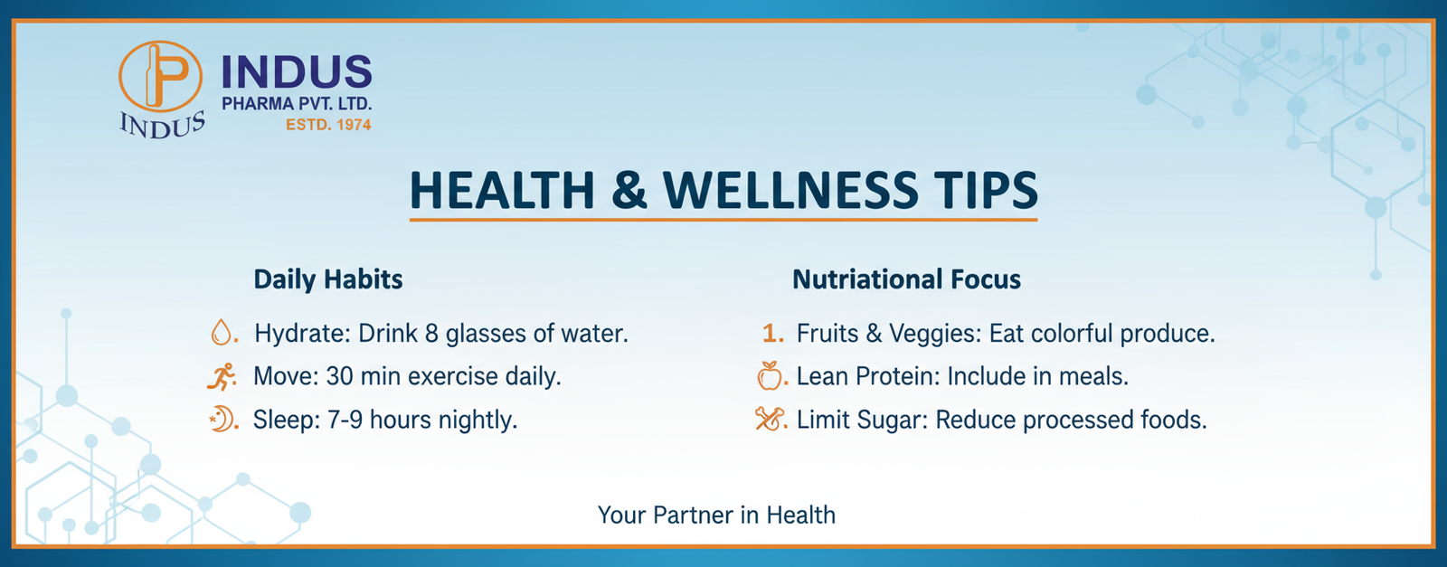 Health Tips from Indus Pharma India Pvt. Ltd: Your Partner in Wellness
