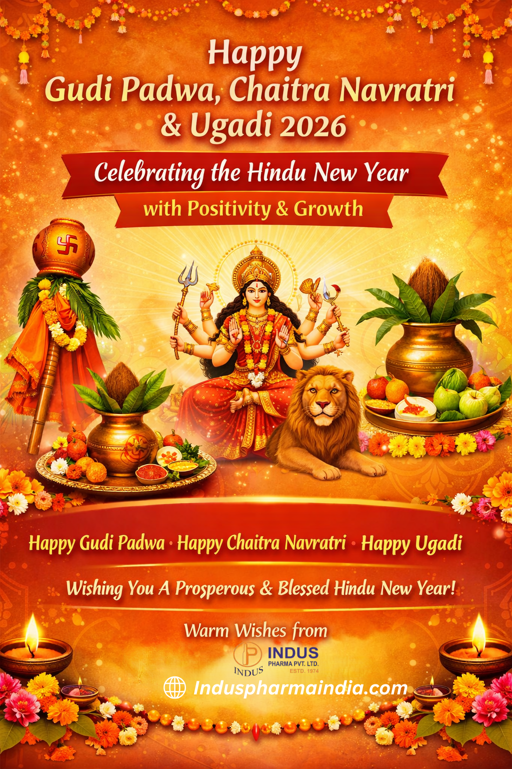 Happy Gudi Padwa, Chaitra Navratri & Ugadi 2026 | Celebrating the Hindu New Year with Positivity & Growth