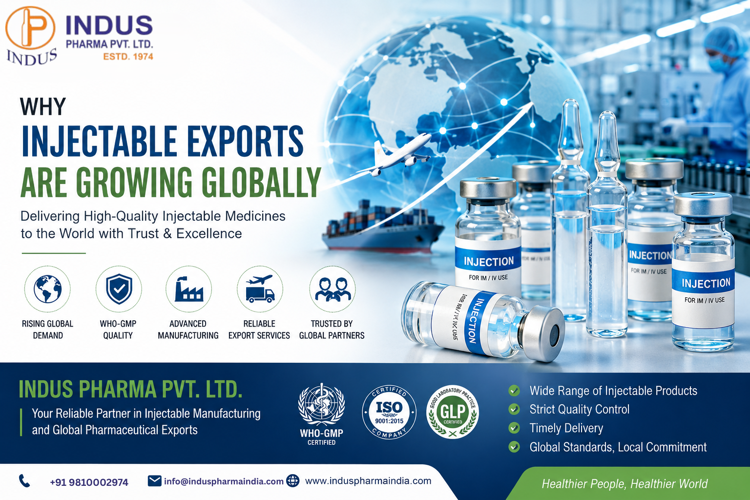 Why Injectable Exports Are Growing Globally – The Rising Demand for High-Quality Pharmaceutical Manufacturing