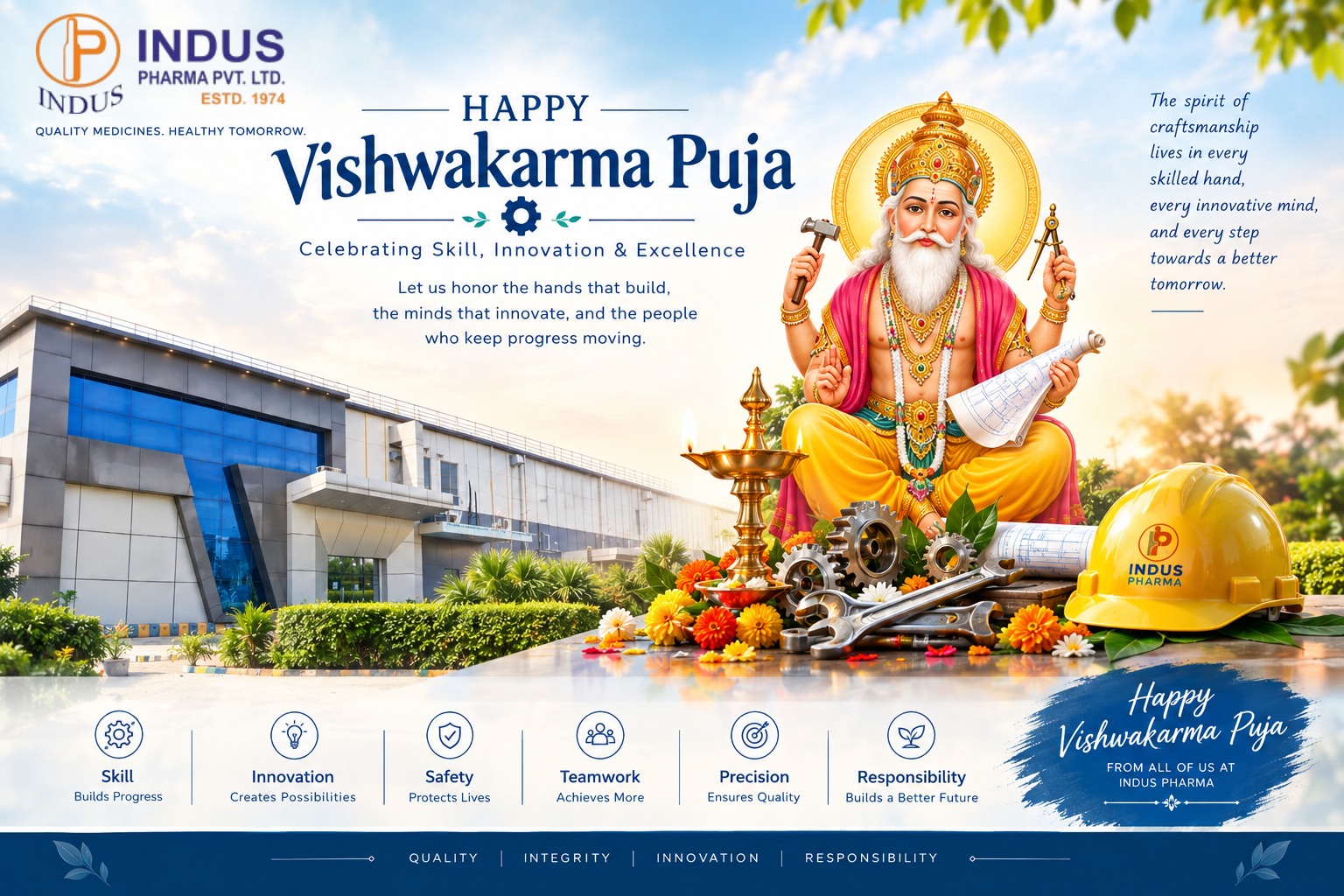 Honoring Lord Vishwakarma: Celebrating the Spirit of Skill, Innovation & Craftsmanship