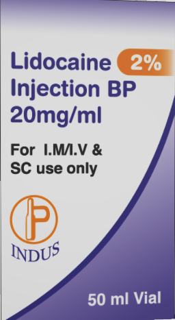Lidocaine Injection BP 20mg/ml
