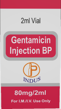 Gentamicin Injection BP 80mg/2ml