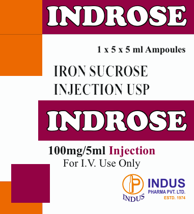 Iron Sucrose Injection USP 100mg/5mL
