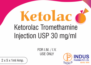 Ketorolac Tromethamine Injection USP 30mg/mL
