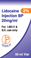 Lidocaine Injection BP 20mg/mL