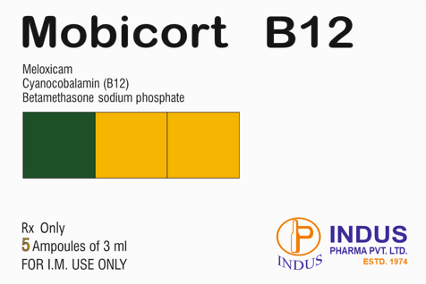 Meloxicam,Cyanocobalamin & Betamethasone Sodium Phosphate Injection 15mg+5mg+0.30 mg/3mL