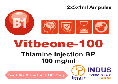 Thiamine Injection BP 100 mg/mL