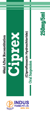 Ciprofloxacin 250mg/5ml